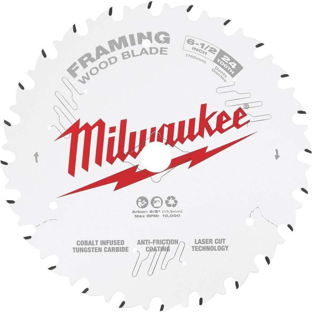 Milwaukee 48-41-0620 6-1/2" 24T Framing Circular Saw Blade