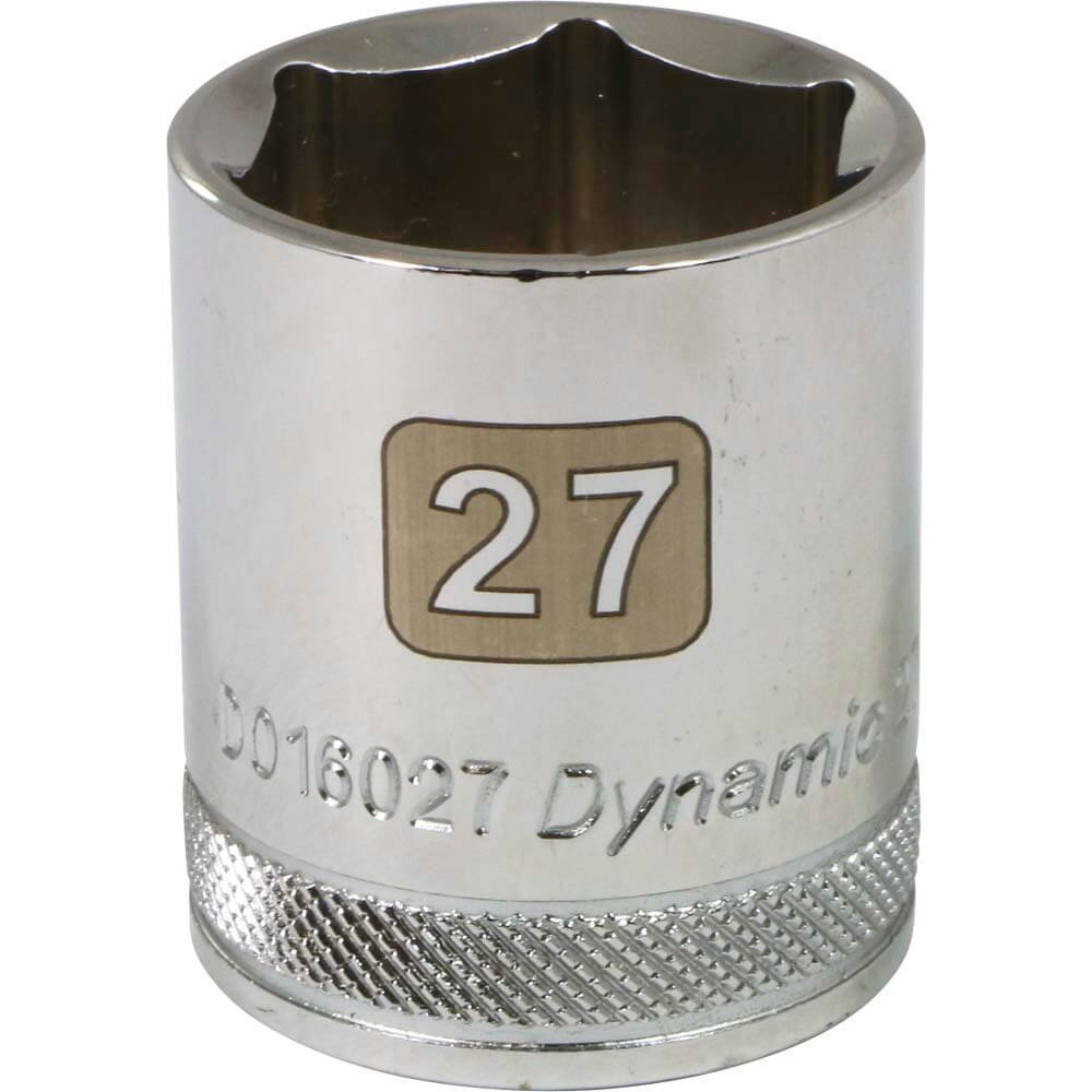 DYNAMIQUE 1/2" D 6 PT 27MM CHR SKT