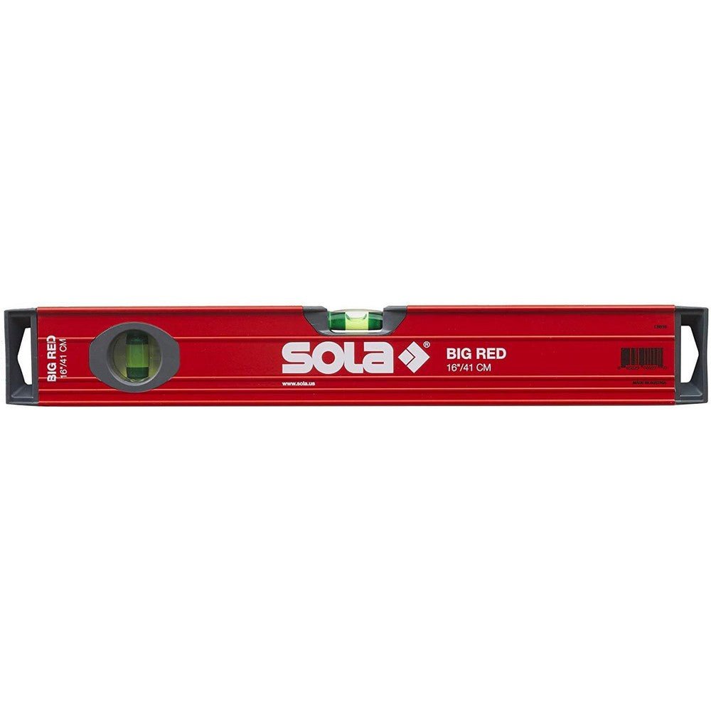 SOLA Level LSB16 Kastenstrahl-Wasserwaage, Big Red, 16" 