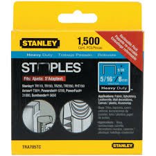 STANLEY TRA705TCS  -  1,500 PC 5/16 IN HEAVY DUTY STAPLES