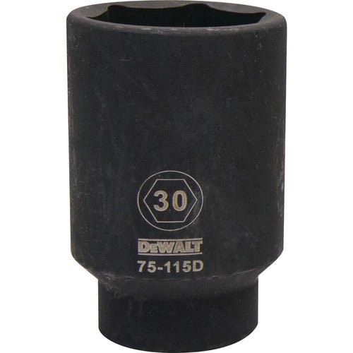 Dewalt DWMT75115OSP -  1/2 DRIVE DEEP IMPACT SOCKET - 6 POINT-30MM