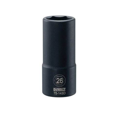 Dewalt DWMT75143OSP -  3/4 DRIVE DEEP IMPACT SOCKET - 6 POINT 26MM