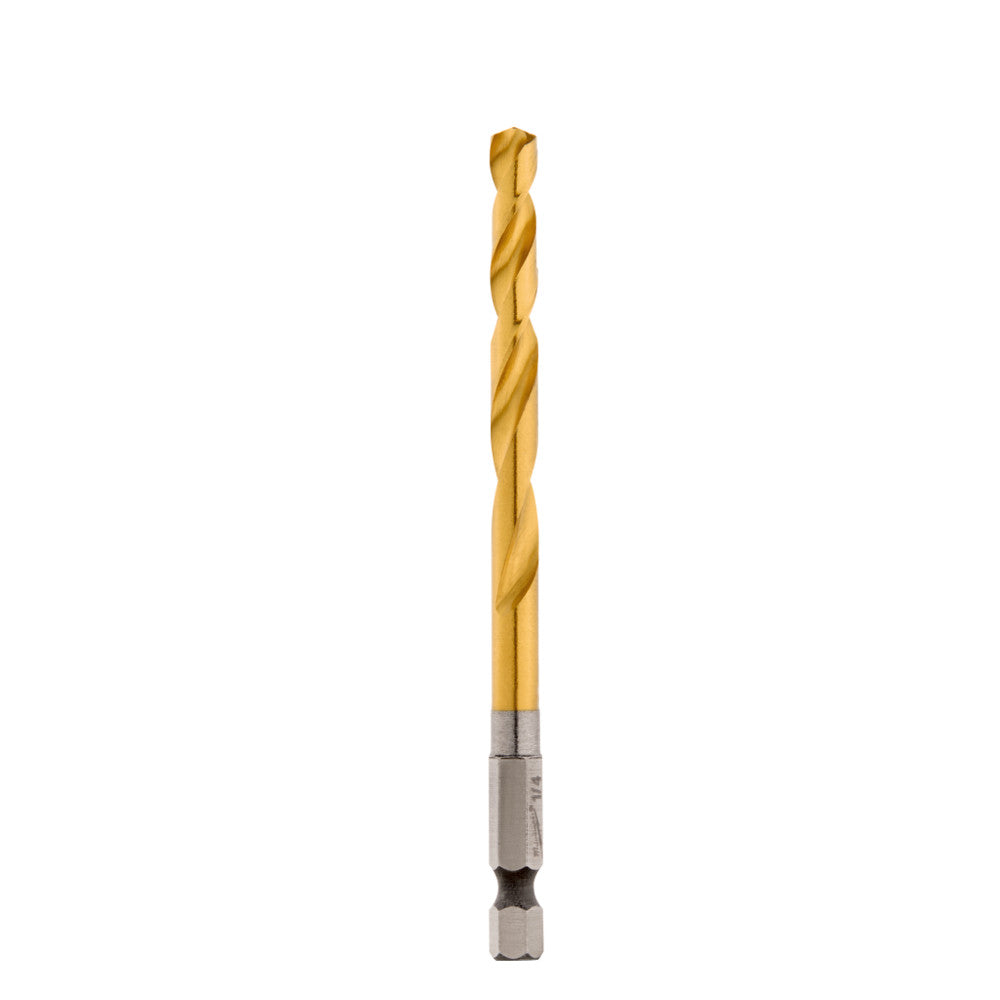 Milwaukee  48-89-4613  -   1/4" SHOCKWAVE™ RED HELIX™ Titanium Drill Bit