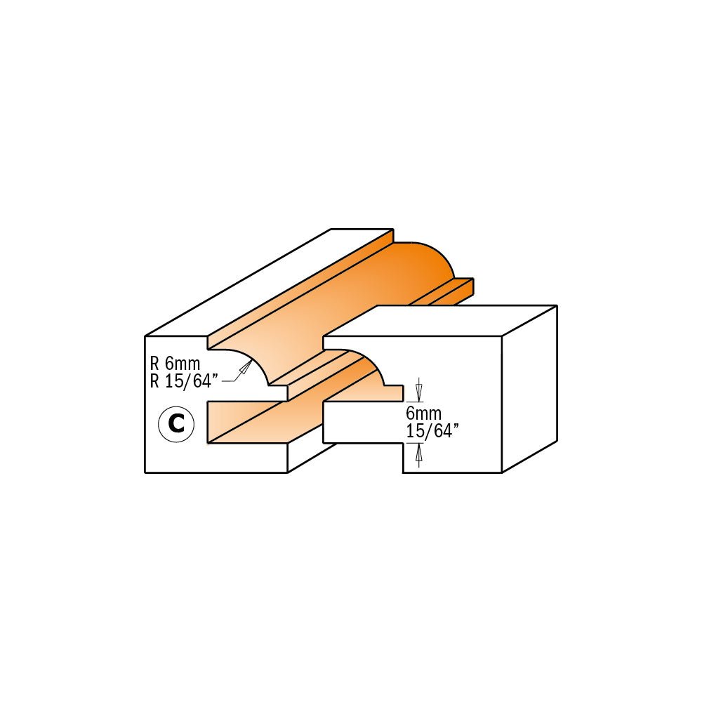 CMT 891.501.11  -  RAIL & STILE ROUTER BIT SET