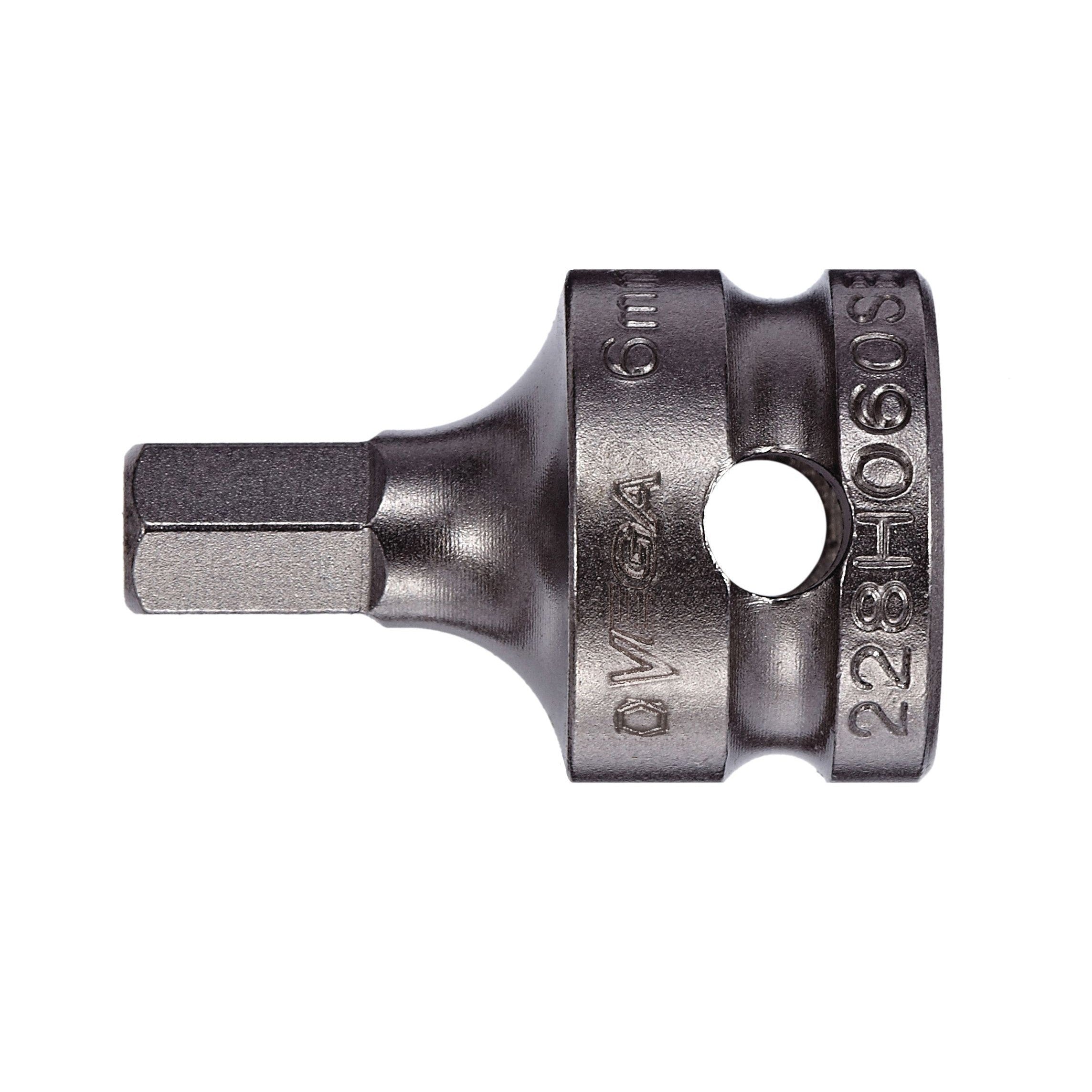 Vega 228H2064SB  -  5/16" Hex Socket Bit - 3/8" Square Drive