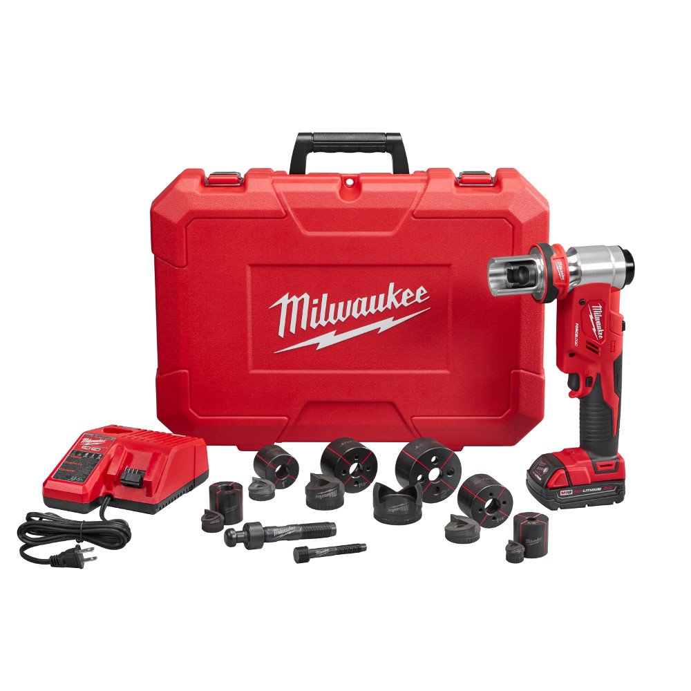 Milwaukee 2677-21  -  M18 Force Logic 6 Ton Knockout Tool Kit 1/2" to 2'' (Special order item)