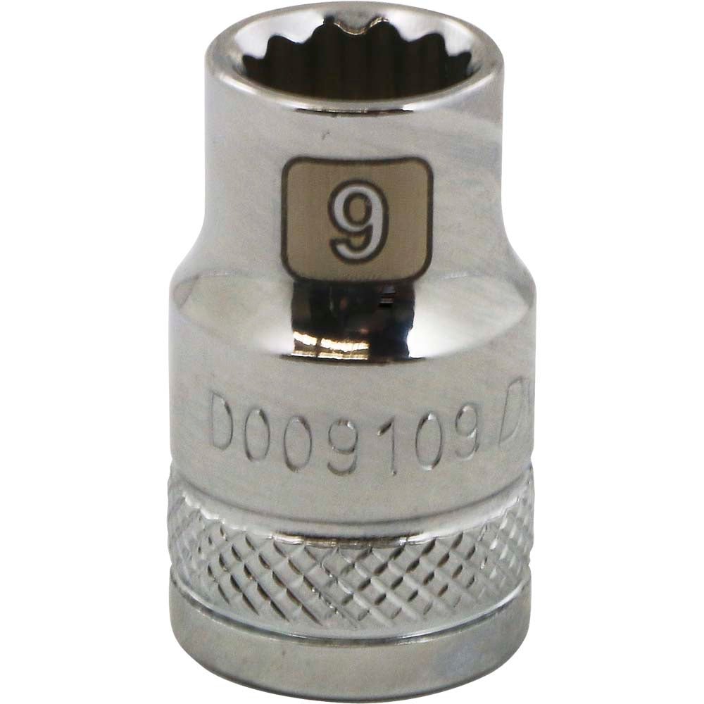 Gray GT-D009109 -  3/8" DRIVE 12 POINT 9MM CHROME SOCKET