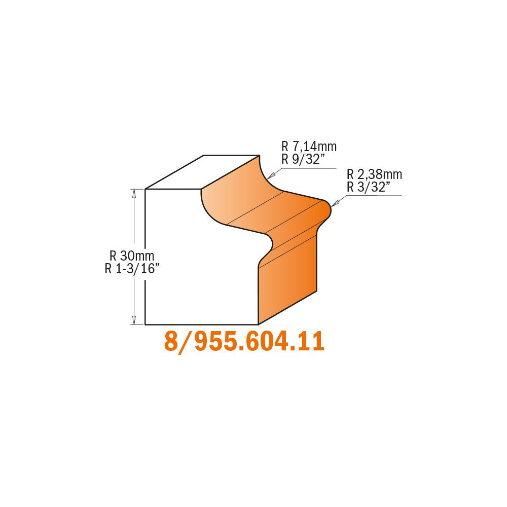 CMT 855.606.11 - Türkantenbit und Fingergriffbit