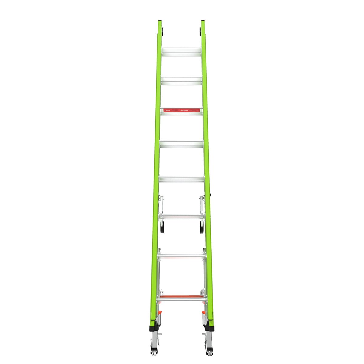 Little Giant 17916-303- HYPERLITE, 16' - CSA Grade IAA - 375 lb/170 kg Rated, Fiberglass Extension Ladder with GROUND CUE, Rub Strips, and SURE-SET Feet