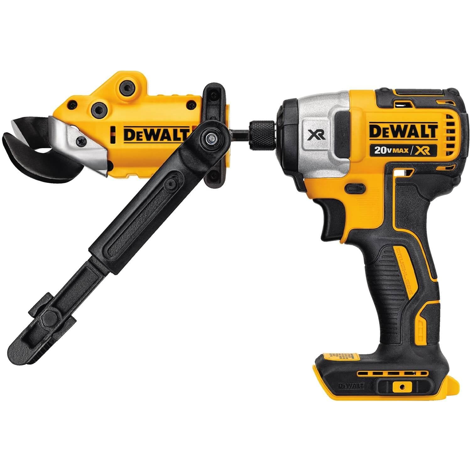 Cisaille à métaux DEWALT DWASHRIR-18, calibre 18, compatible avec les impacts