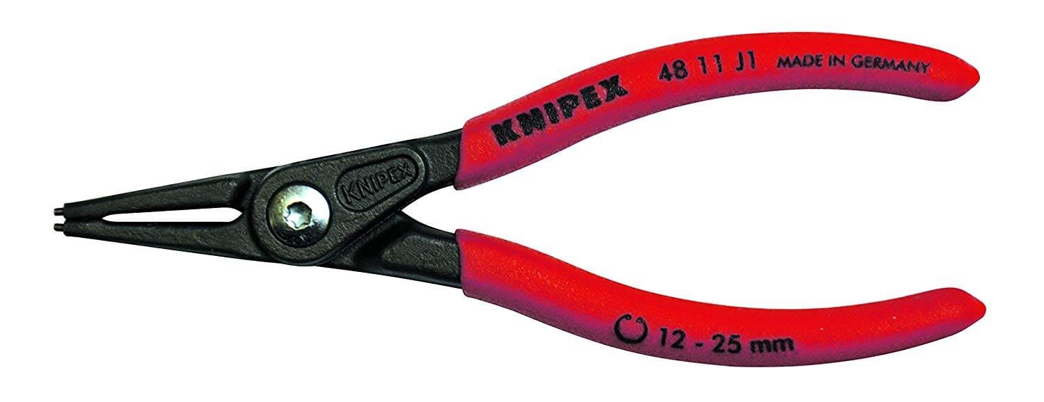 Knipex 001957 - Jeu de 4 pinces de précision pour anneaux élastiques dans une trousse à outils