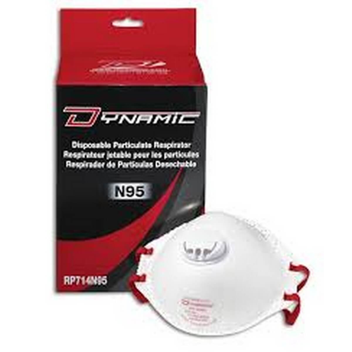 Dynamic RP714N95 - RESPIRATOR DISP. PARTIC N95 W/VALVE