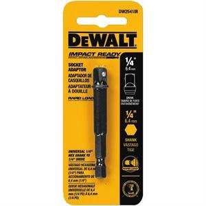 DEWALT DW2541IRB-Impact Ready 1/4 Zoll Sechskantschaft auf 1/4 Zoll Stecknussadapter