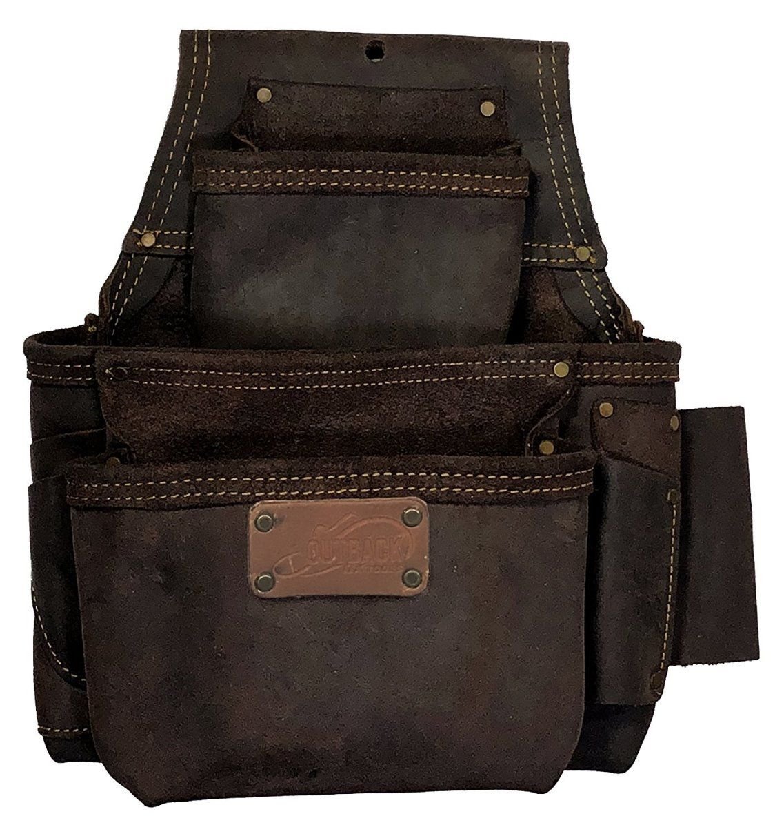 OX P263503 OX PRO FASTENER BAG OIL TANNED LEATHER 3 POUCH