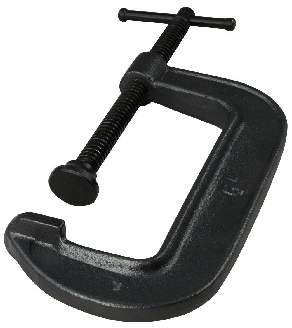 Bessey 540-6 Ductile Alloy Cast Clamp with 6" Capacity x 2 3/4" Throat Depth & 2,450 lb Clamping Force, Black