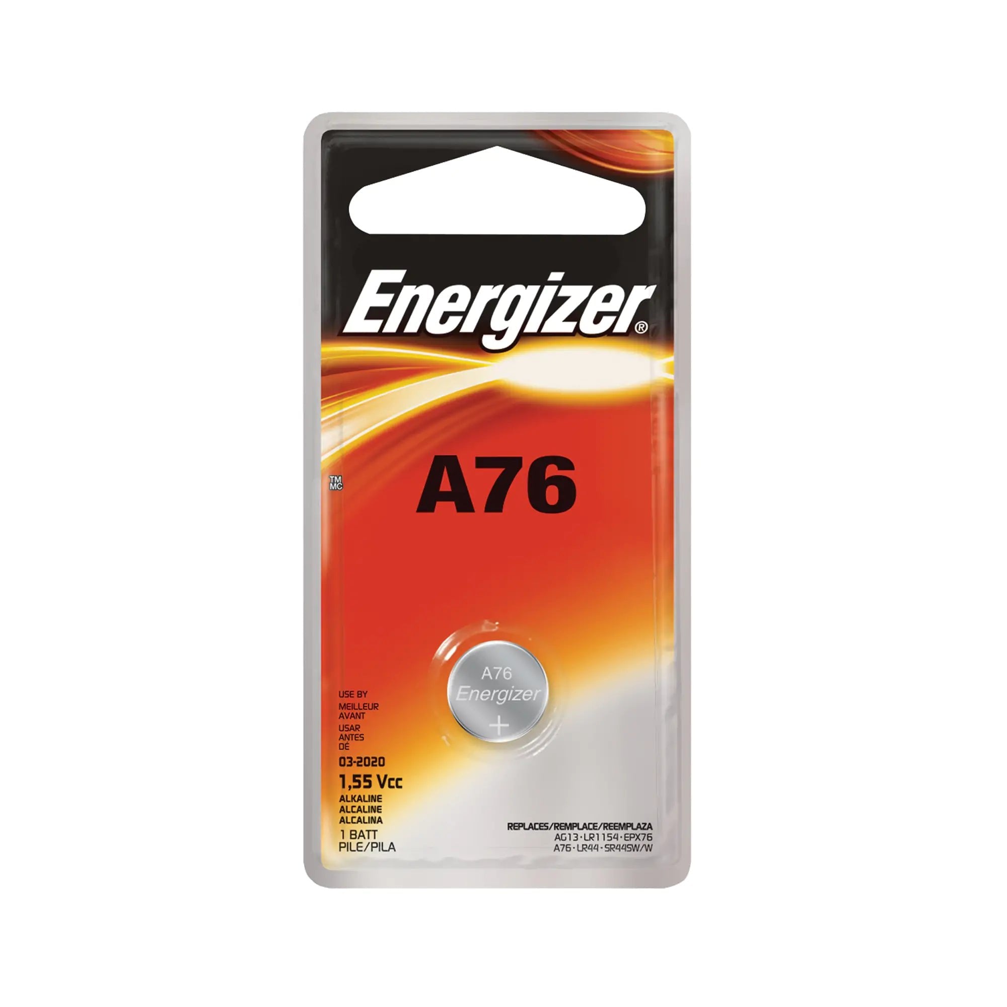 Energizer A76BPZ - A76 Alkaline Battery, 1.5 V