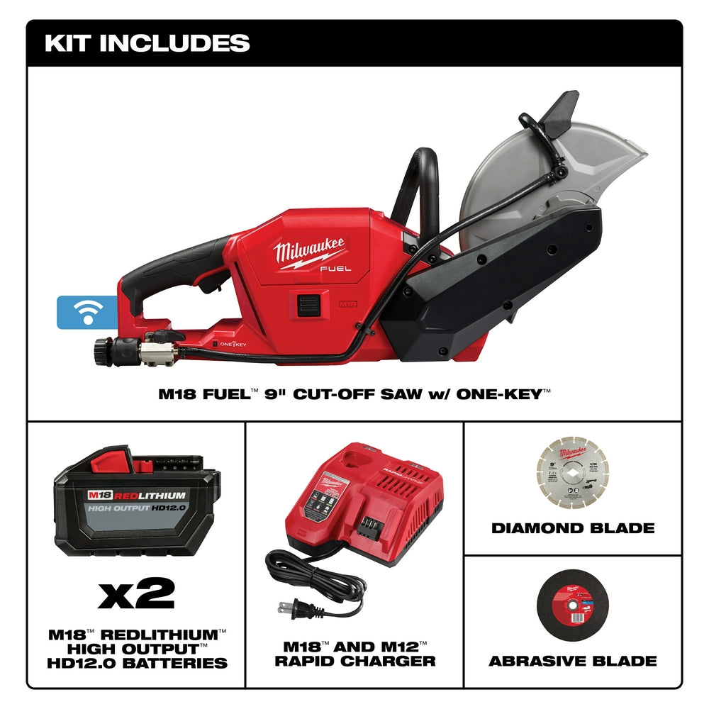 Milwaukee  2786-22HD  -  M18 FUEL™ 9" Cut-Off Saw w/ ONE-KEY™ Kit