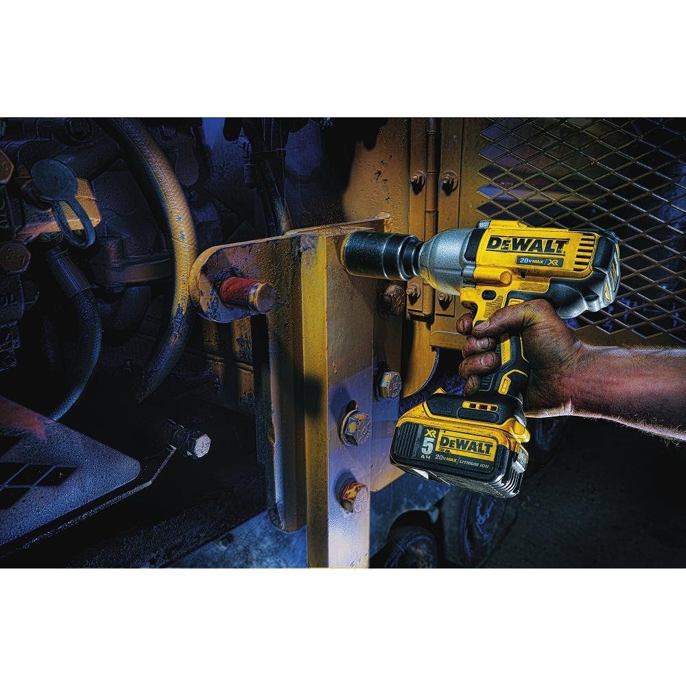 DEWALT DCF899P2-20V MAX* XR 1/2 Zoll Schlagschrauber mit hohem Drehmoment und Arretierstift-Amboss-Kit (5,0 Ah)