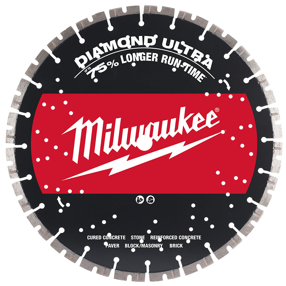 Milwaukee 49-93-7540  - 14"x.125x1/20mm High Speed Segmented Diamond Blade