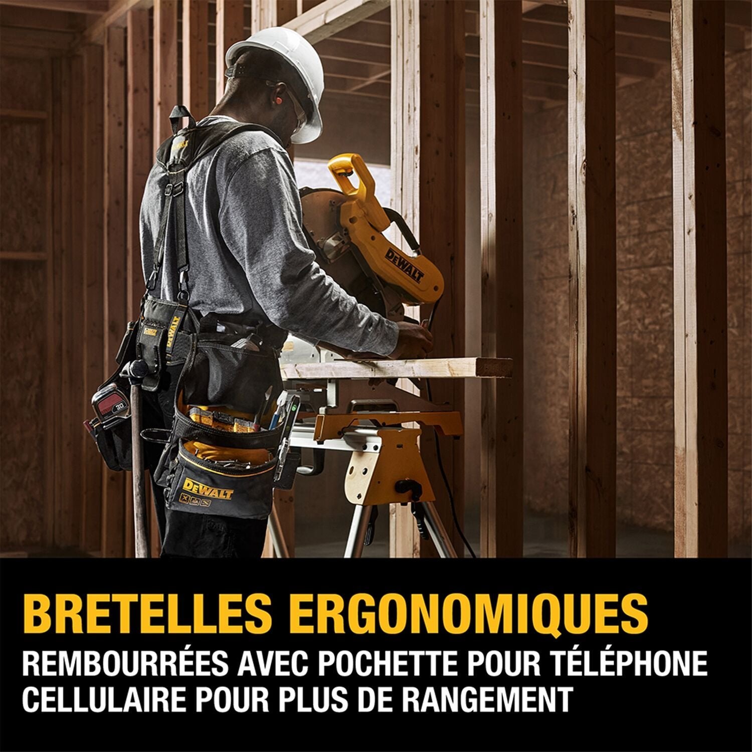 DEWALT DWST540602 - Support à outils professionnel avec bretelles