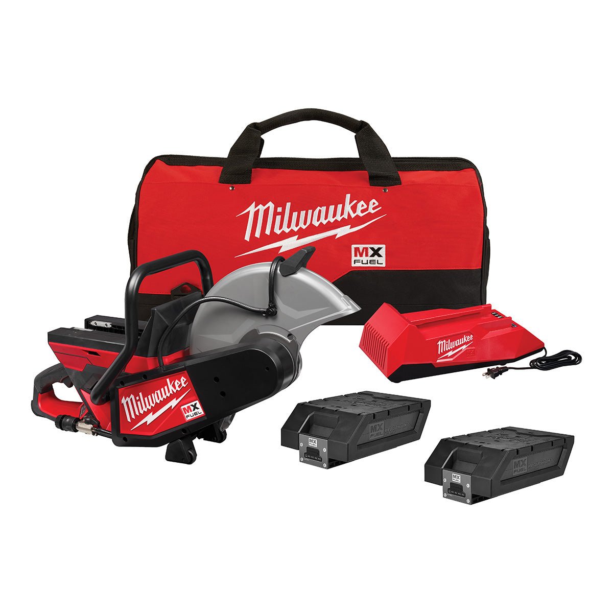 Milwaukee MXF314-2XC MX FUEL Cordless Brushless 14" Cut-Off Saw Kit with 2x XC406 Batteries & MX FUEL Charger