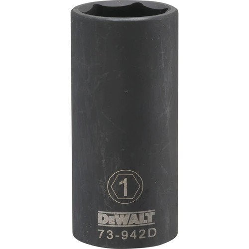 Dewalt DWMT73942OSP  -  1/2 DRIVE DEEP IMPACT SOCKET - 6 POINT-1''