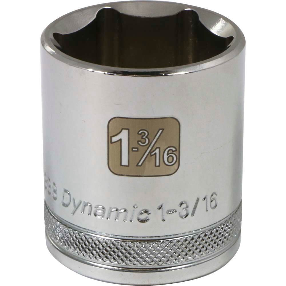 DYNAMIC D014336  -  1/2" D 6 PT 1-3/16" CHR SKT