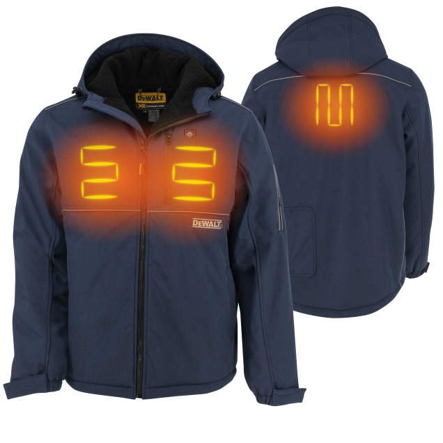 Dewalt DCHJ101D1 - Men's Heated Soft Shell Jacket Kitted Navy