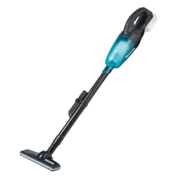 Makita DCL180ZB - Aspirateur 18 V LXT, noir/bleu sarcelle transparent (outil seul)