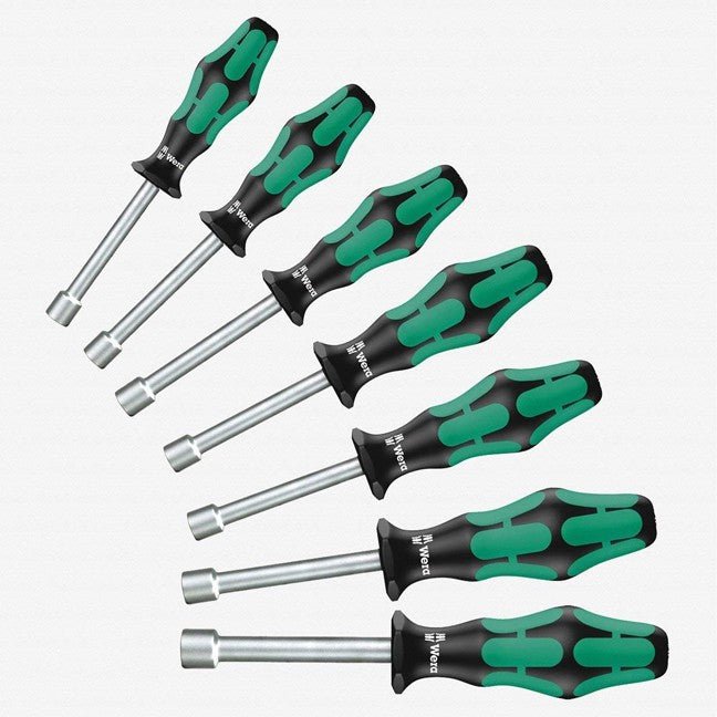 WERA 345230  -  7PC HOLLOW-SHAFT IMPERIAL NUT DRIVER SET