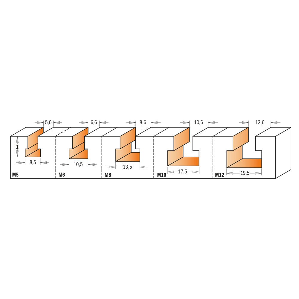 CMT 850.001.11  -  KEY HOLE ROUTER BIT