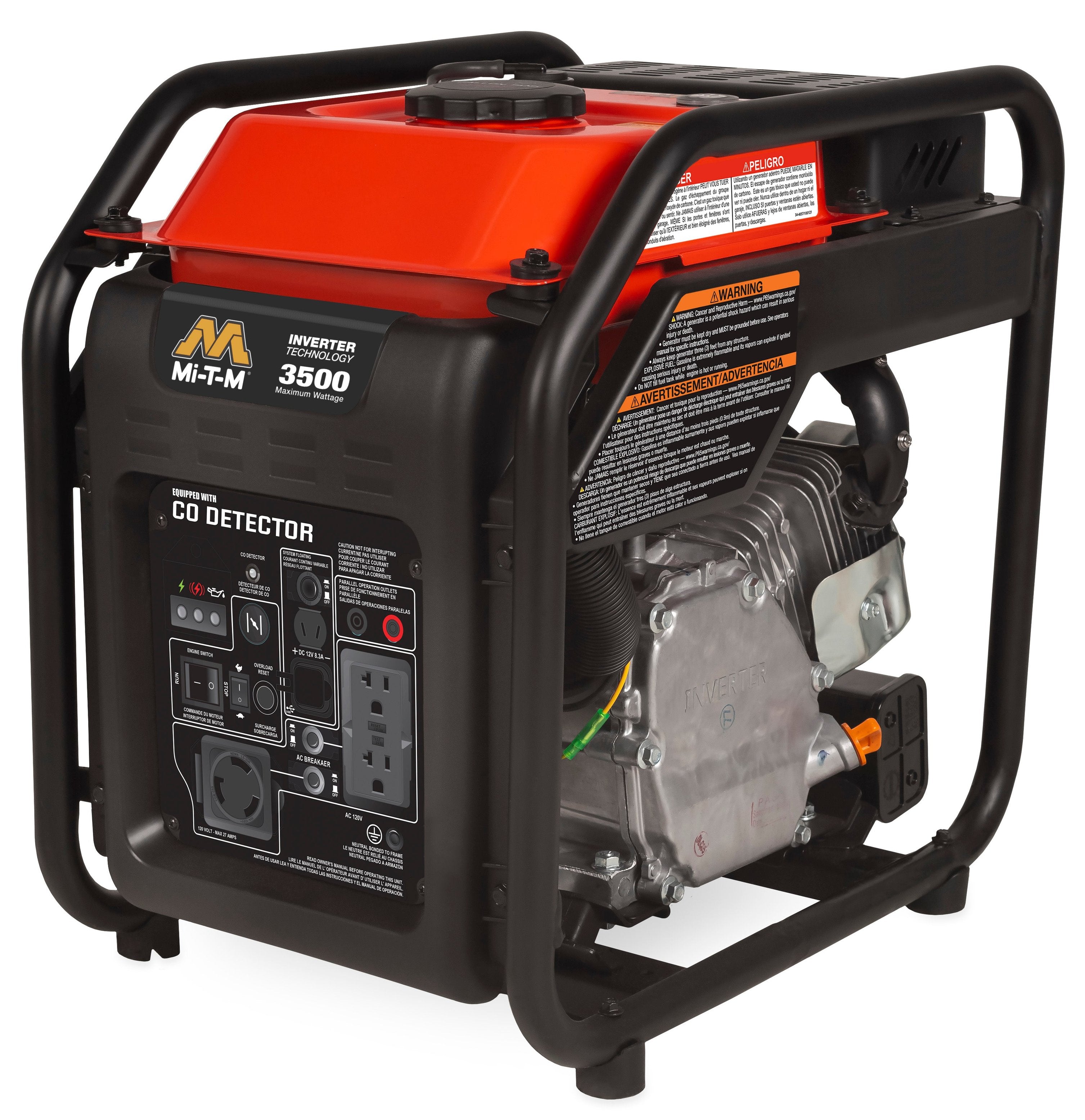 MI-T-M - 3500-Watt Gasoline Inverter - GEN-3500-IMM1