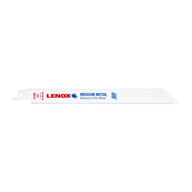 Lenox 20578818R – RECIPS 818R 8X3/4X035X18 5/PK; Hin- und Herbewegung