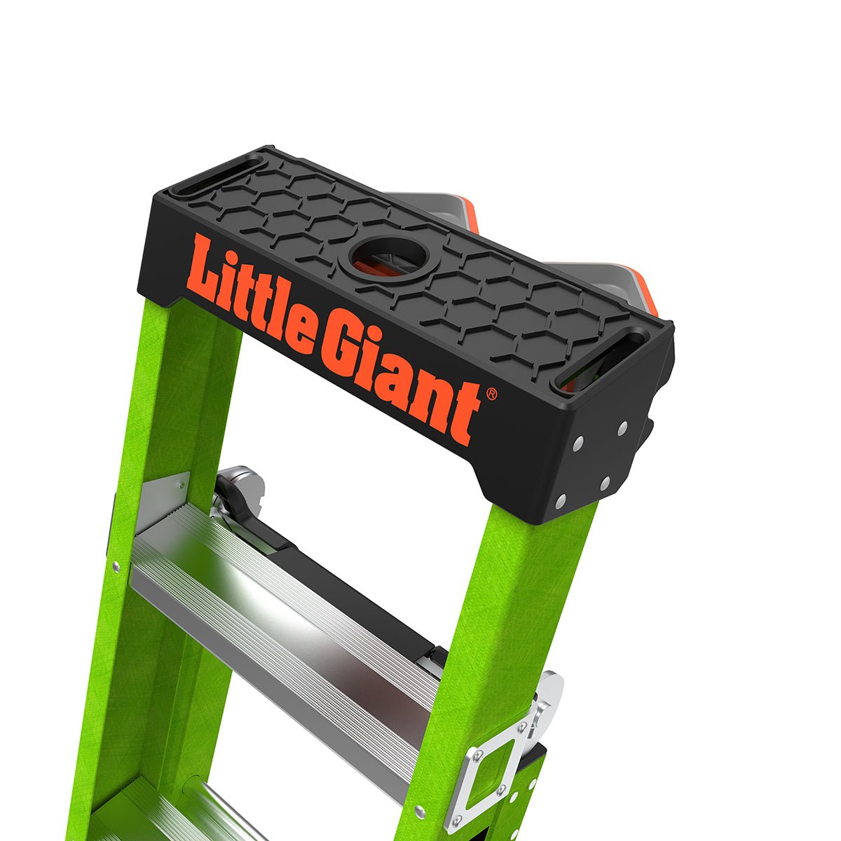 Little Giant 13906-303 - KING KOMBO, Professionnel, M6, 6 pi - CSA Grade Type IAA - 375 lb/170 kg, Fibre de verre, Échelle combinée 3 en 1, Support mural rotatif, Charnière à déclenchement d'une seule main GRIP-N-GO