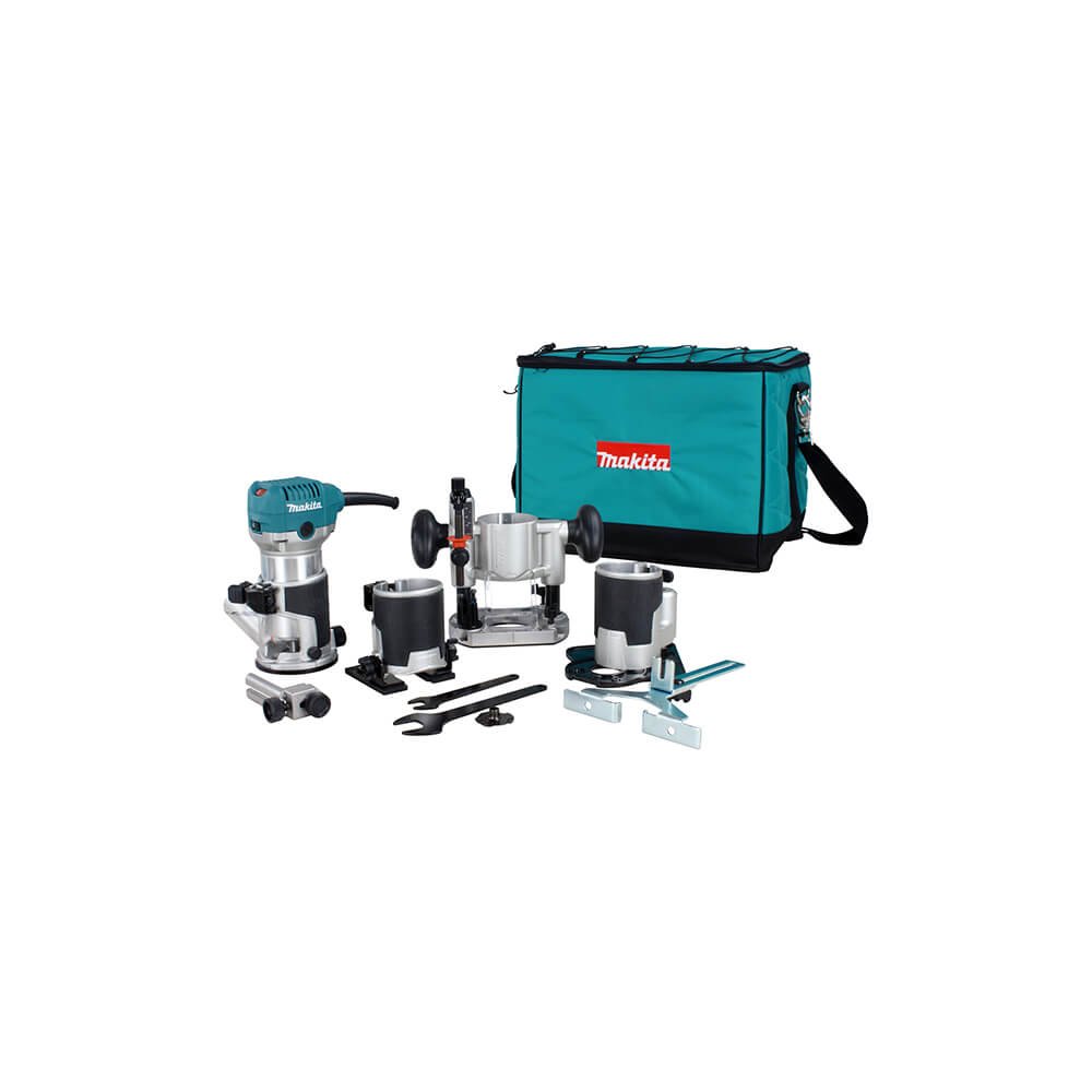 Makita RT0701CX8  -  1-1/4 hp Compact Router w/4 Base Options