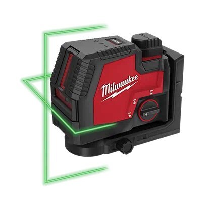 Milwaukee 3521-21  -  USB Rechargeable Green Cross Line Laser