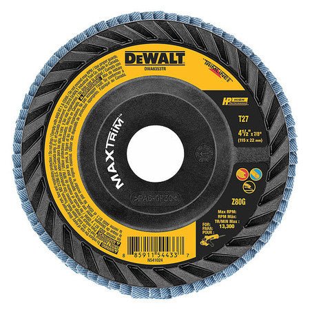 DEWALT DWA8353TR-4-1/2 X 7/8 80G T27 Hp Trim Flap