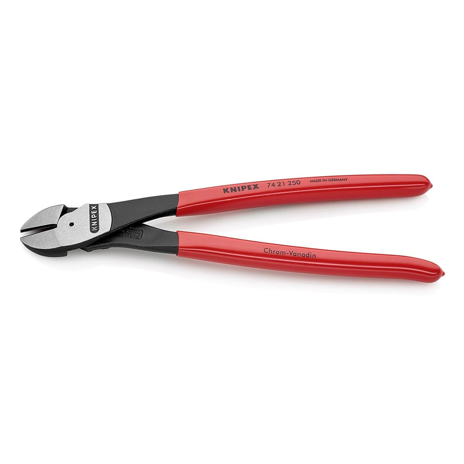 Knipex 7421250SBA - 10" High Leverage 12° Angled Diagonal Cutters