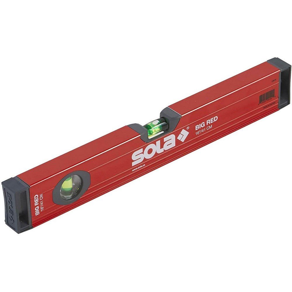 SOLA Level LSB16 Kastenstrahl-Wasserwaage, Big Red, 16" 