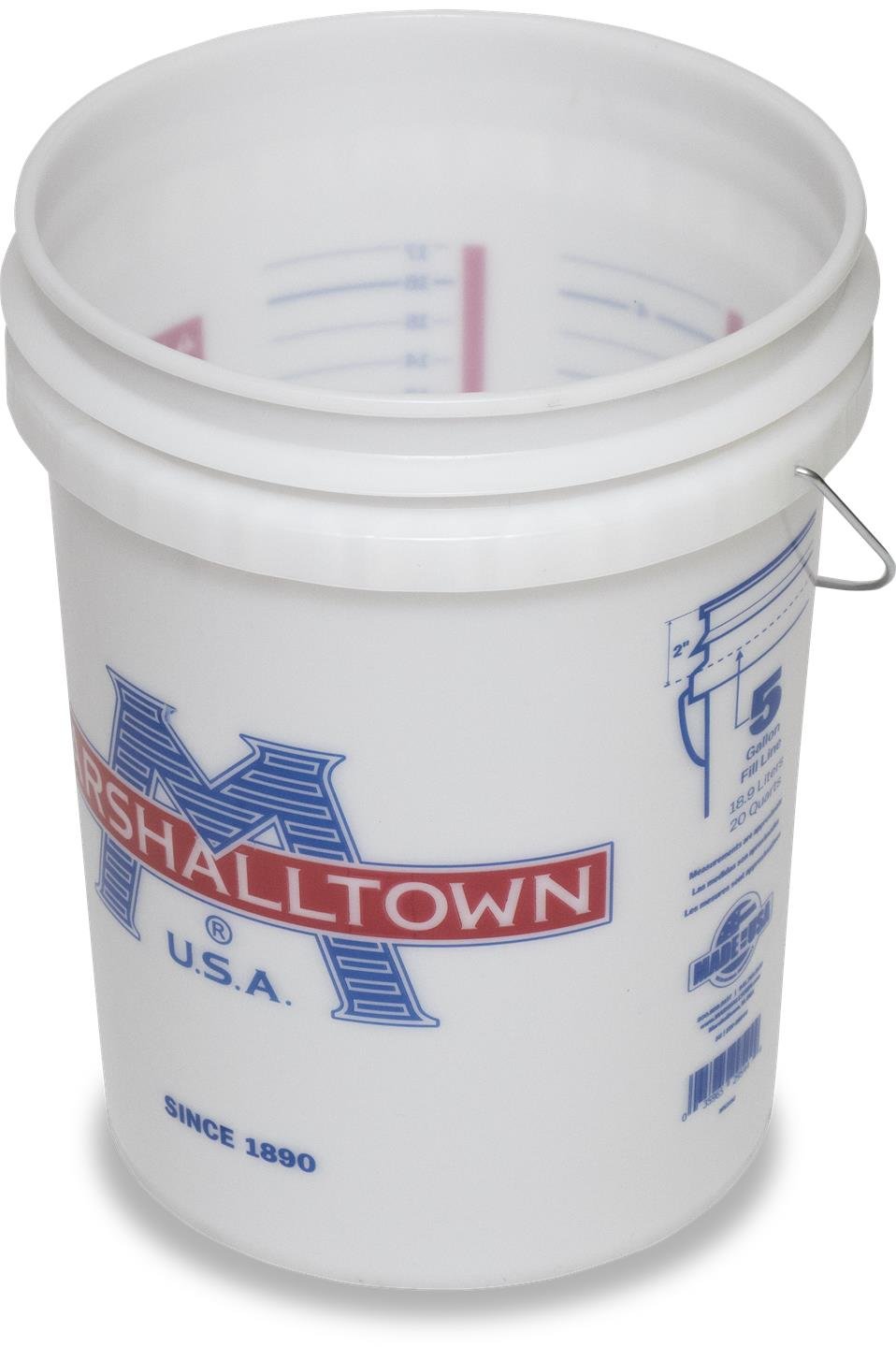 Marshalltown 5G - Seau de mélange en plastique de 5 gallons 