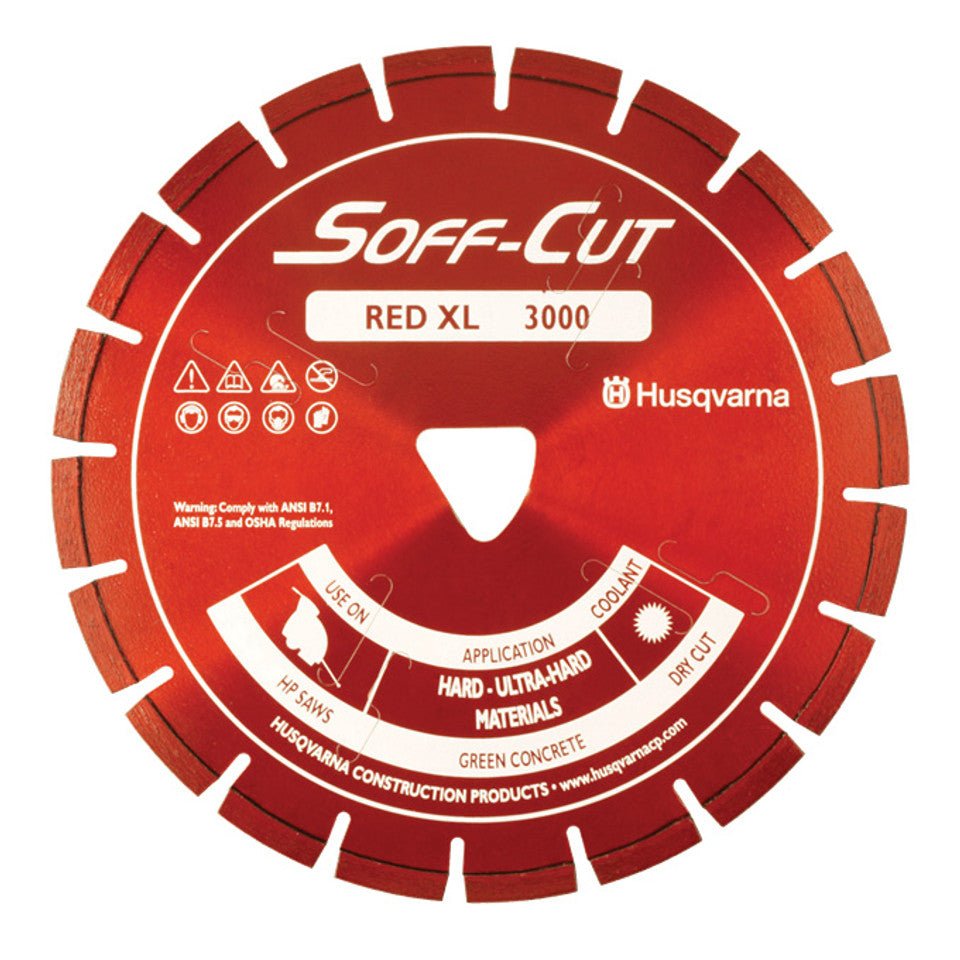 Husqvarna 582827001 #XL6.5-3000 6-1/2" Red Soff-Cut Blade with Skid Plate