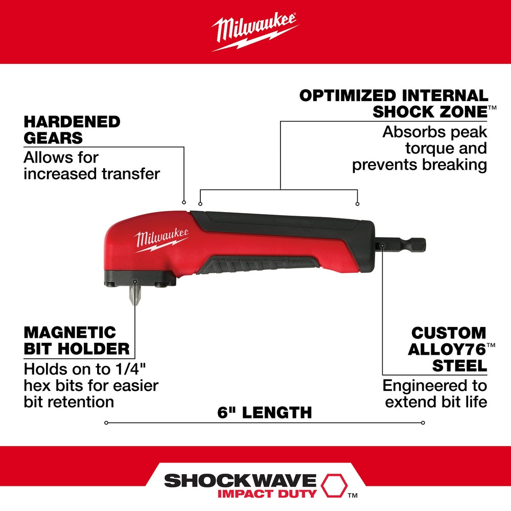 Milwaukee 48-32-2390 - SHOCKWAVE™ Impact Right Angle Adapter