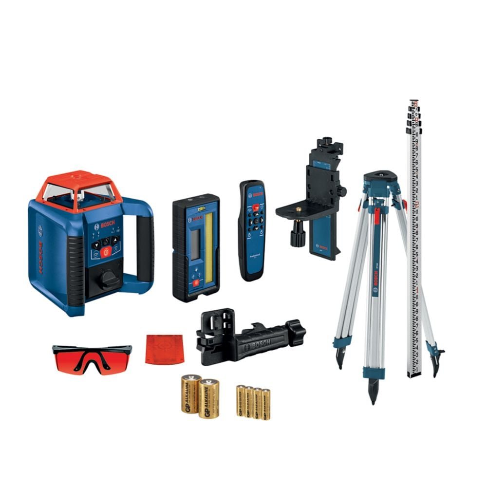 Bosch GRL2000-40HVK – REVOLVE2000 Selbstnivellierendes Horizontal-/Vertikal-Rotationslaser-Kit 