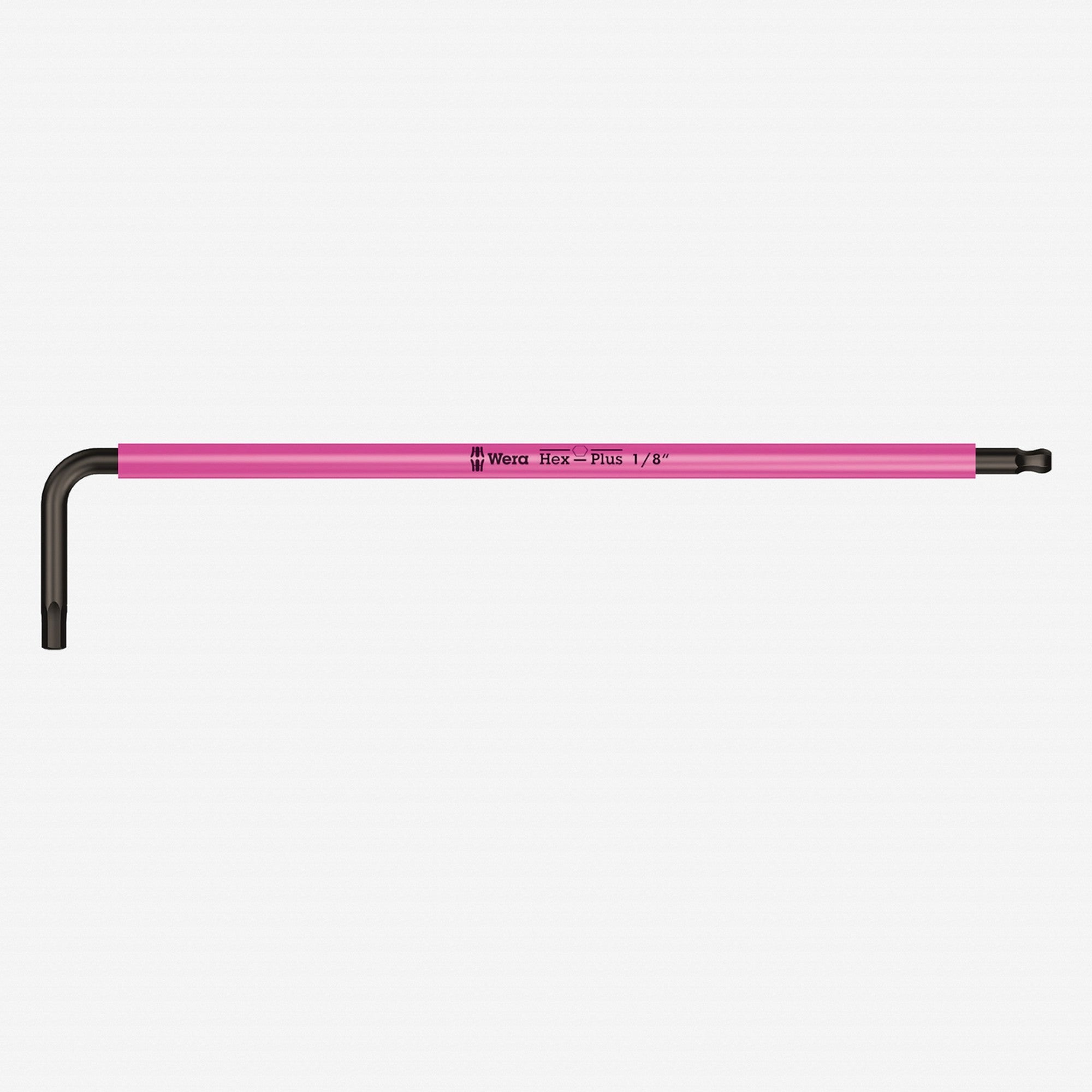 Wera 022632 1/8 Zoll x 123 mm Sechskant- und Kugelkopf-L-Schlüssel (Pink) 