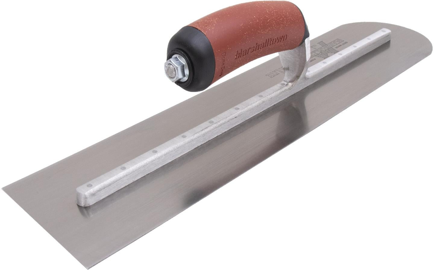 Marshalltown  MXS81REDC - 18 X 4 Rounded Front Finishing Trowel - DuraCork Handle