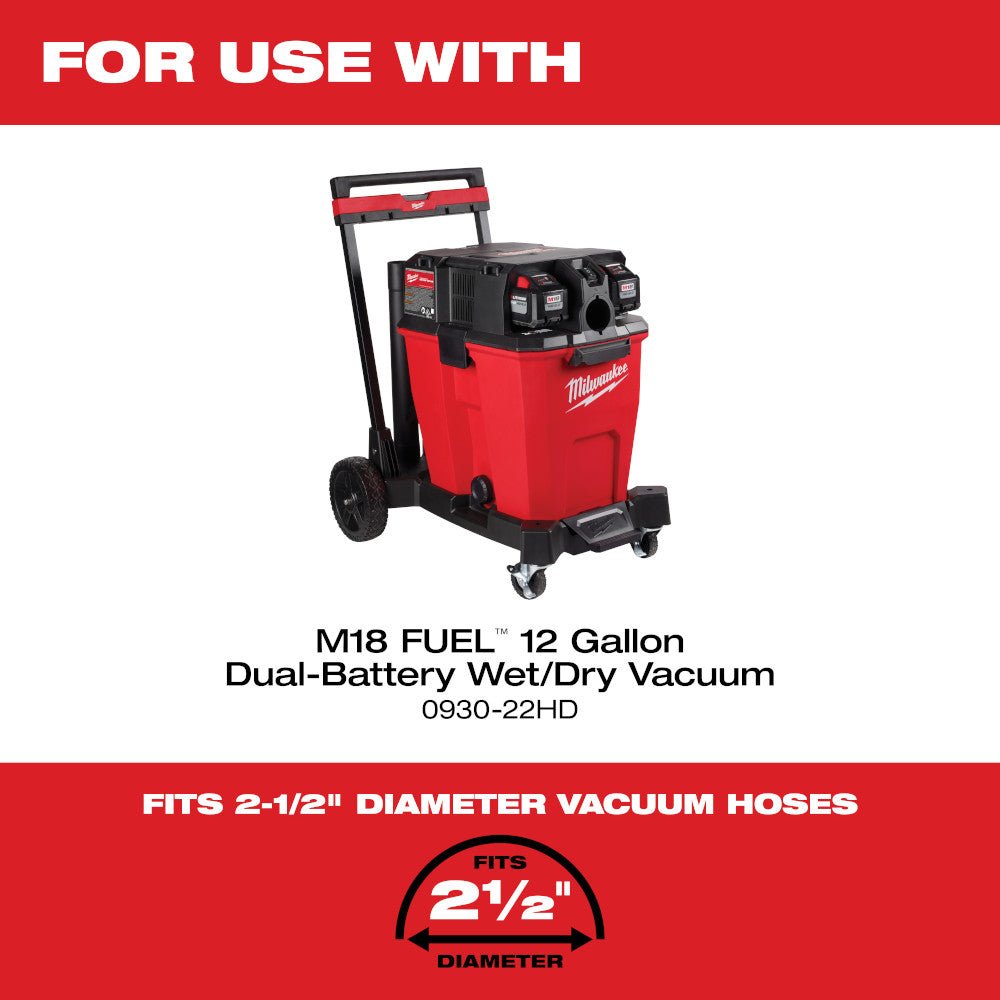 Milwaukee 0930-22HD - M18 FUEL 2-Battery 12 Gallon Wet/Dry Modular Vacuum 12.0 Ah Kit