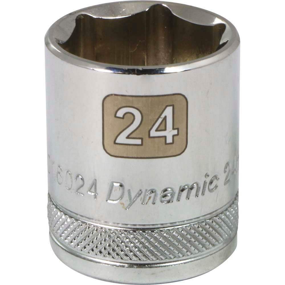 DYNAMIQUE 1/2" D 6 PT 24MM CHR SKT