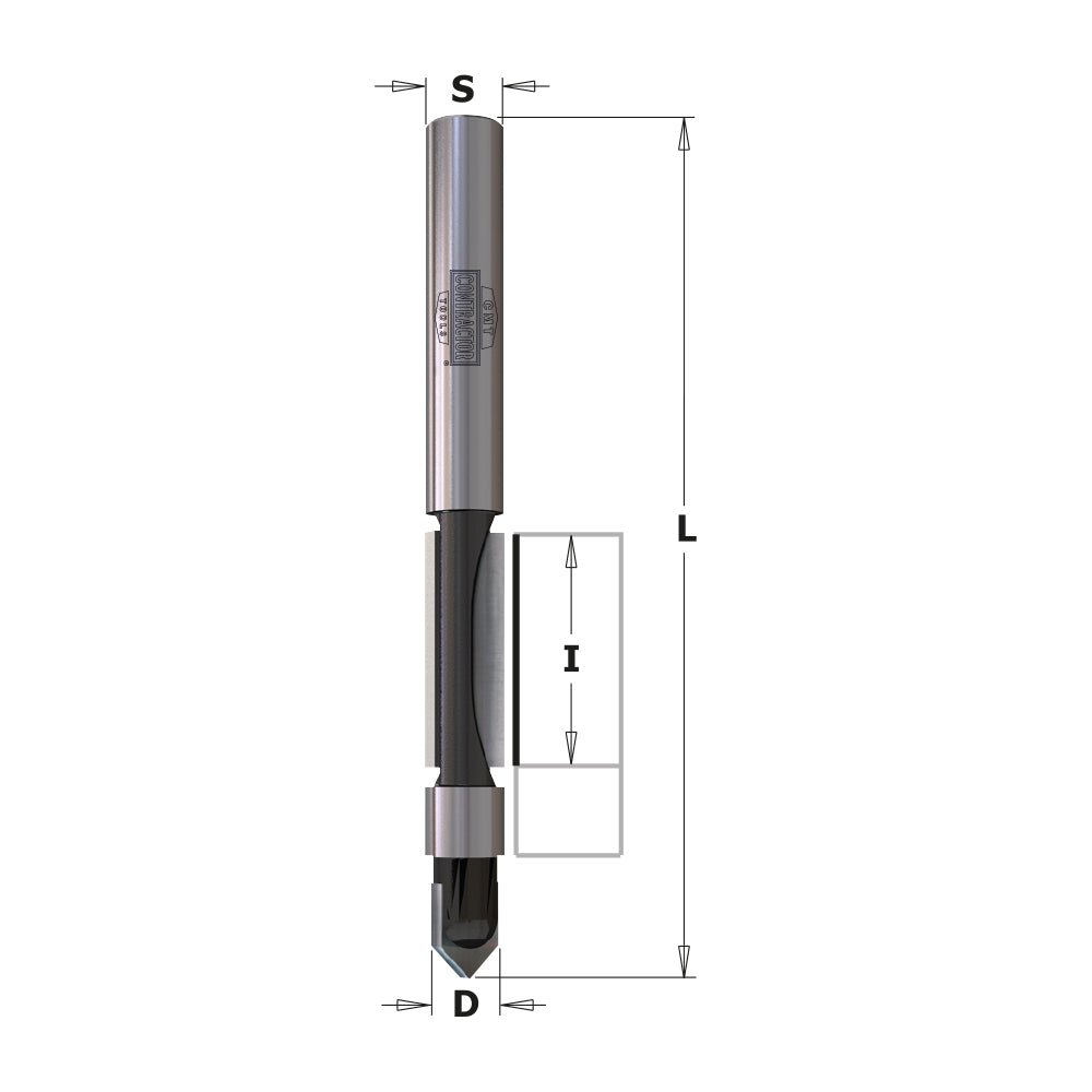 CMT 81601 - MÈCHE PILOTE POUR PANNEAU 1/4" TIGE 1/4"