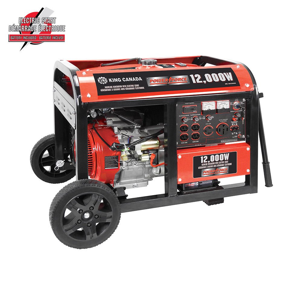 King KCG-12000GE  -  12000 Watt Gasoline Generator with Electric Start