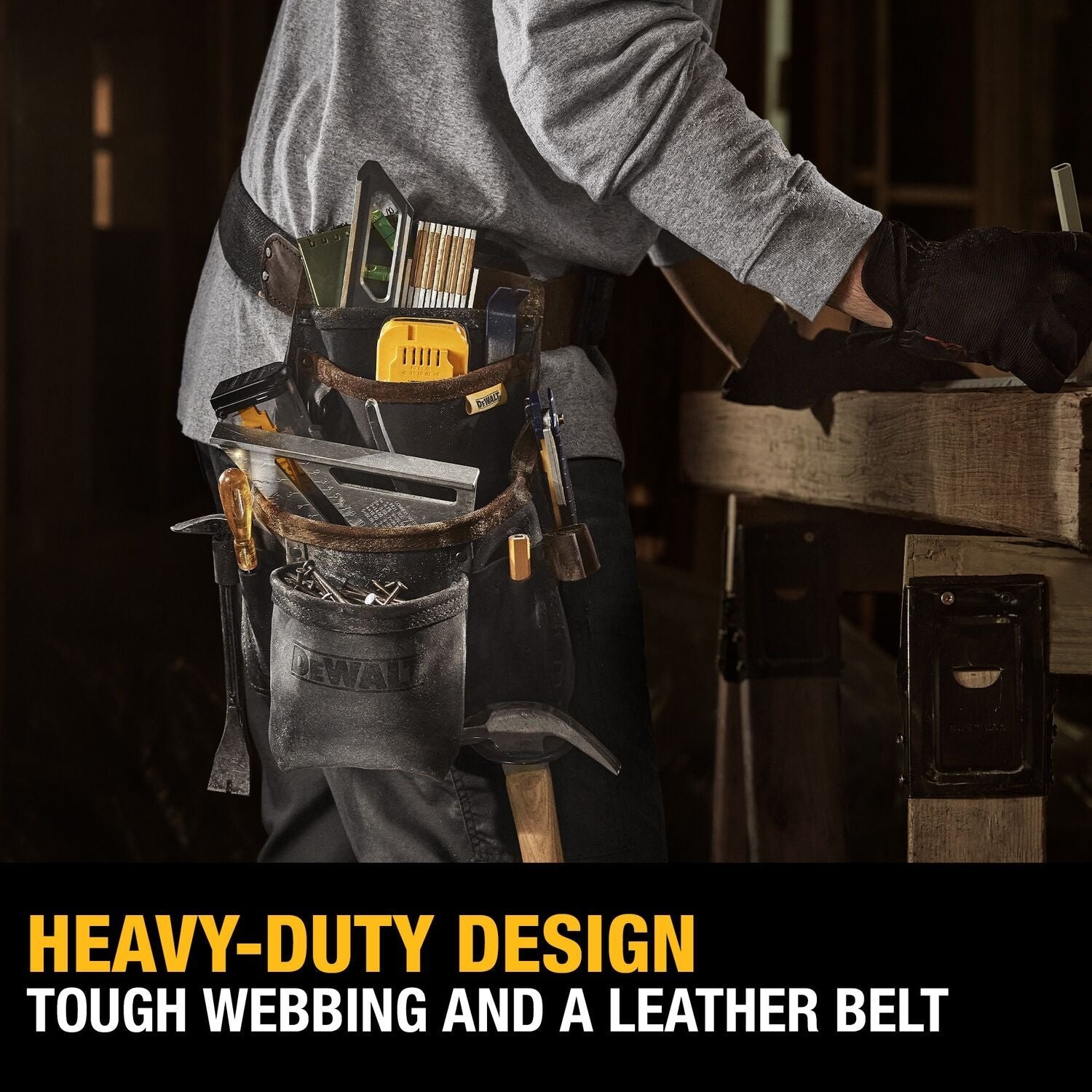 DEWALT DWST550115 - Pochette en cuir avec ceinture 2023